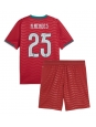 Otroške Nogometnih dresov Portugalska Nuno Mendes #25 Domači SP 2026 Kratki rokavi (+ hlače)